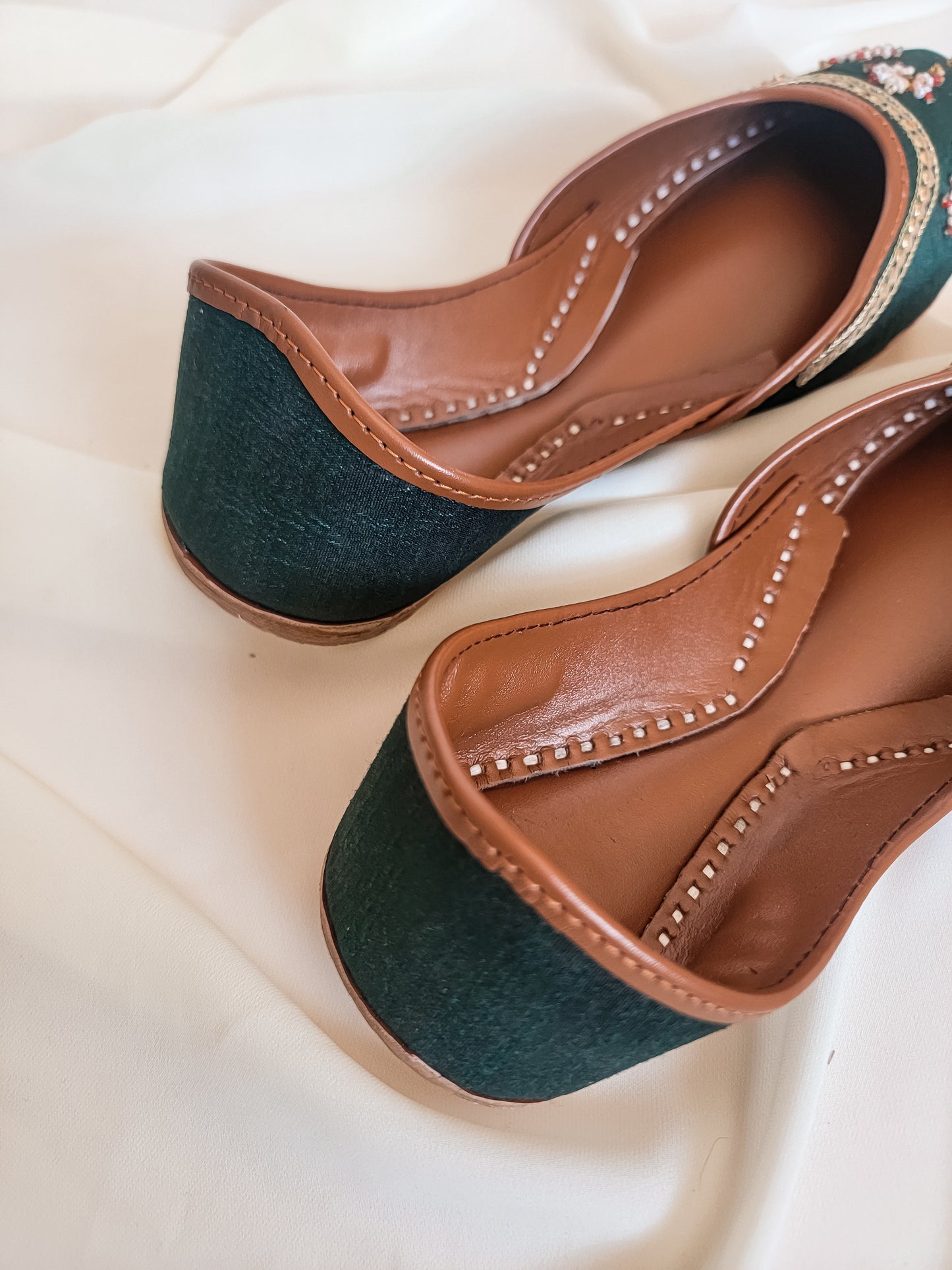 Teal Green Jutti/Khussa