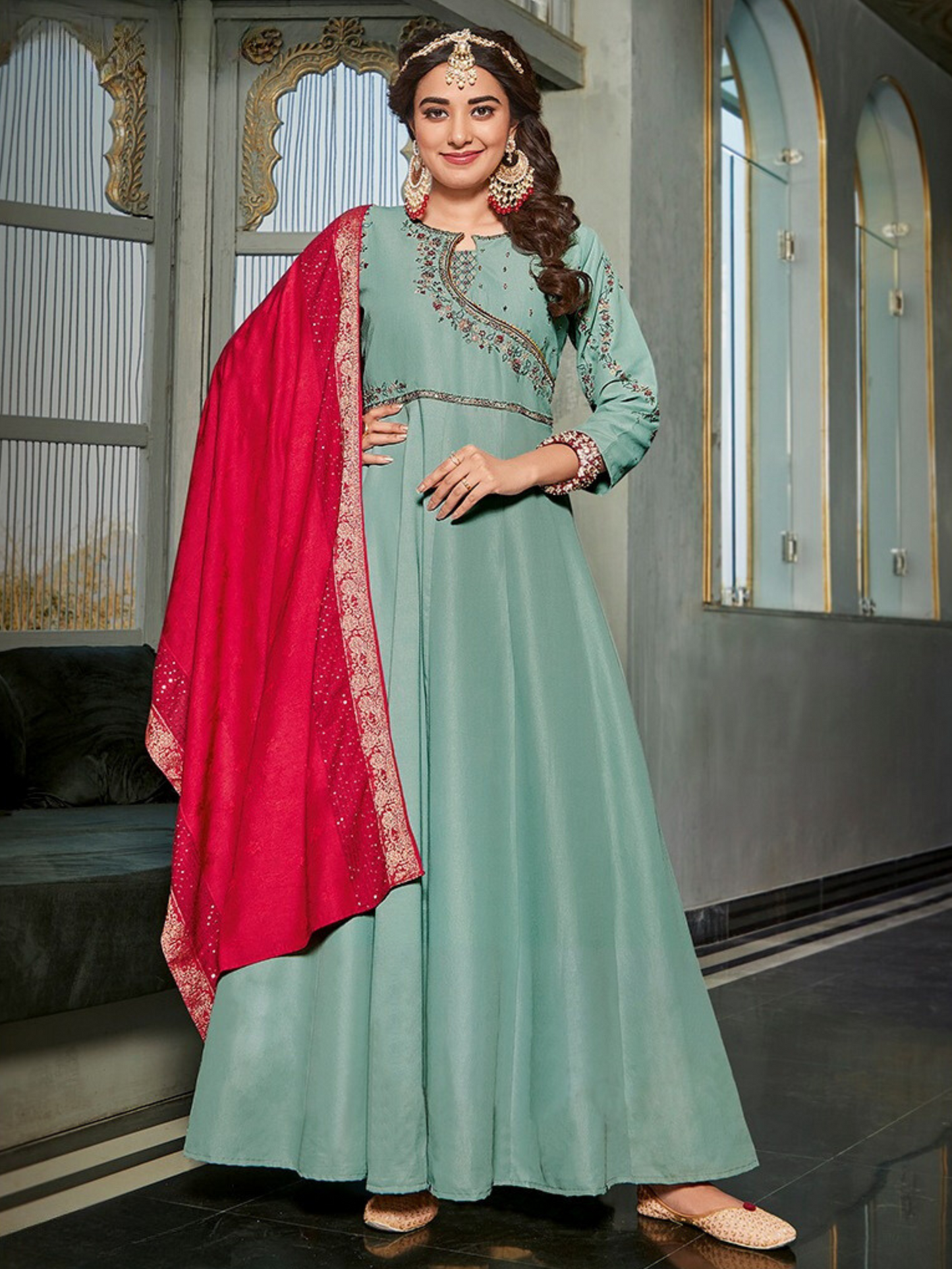 Fammy Gown with Dupatta