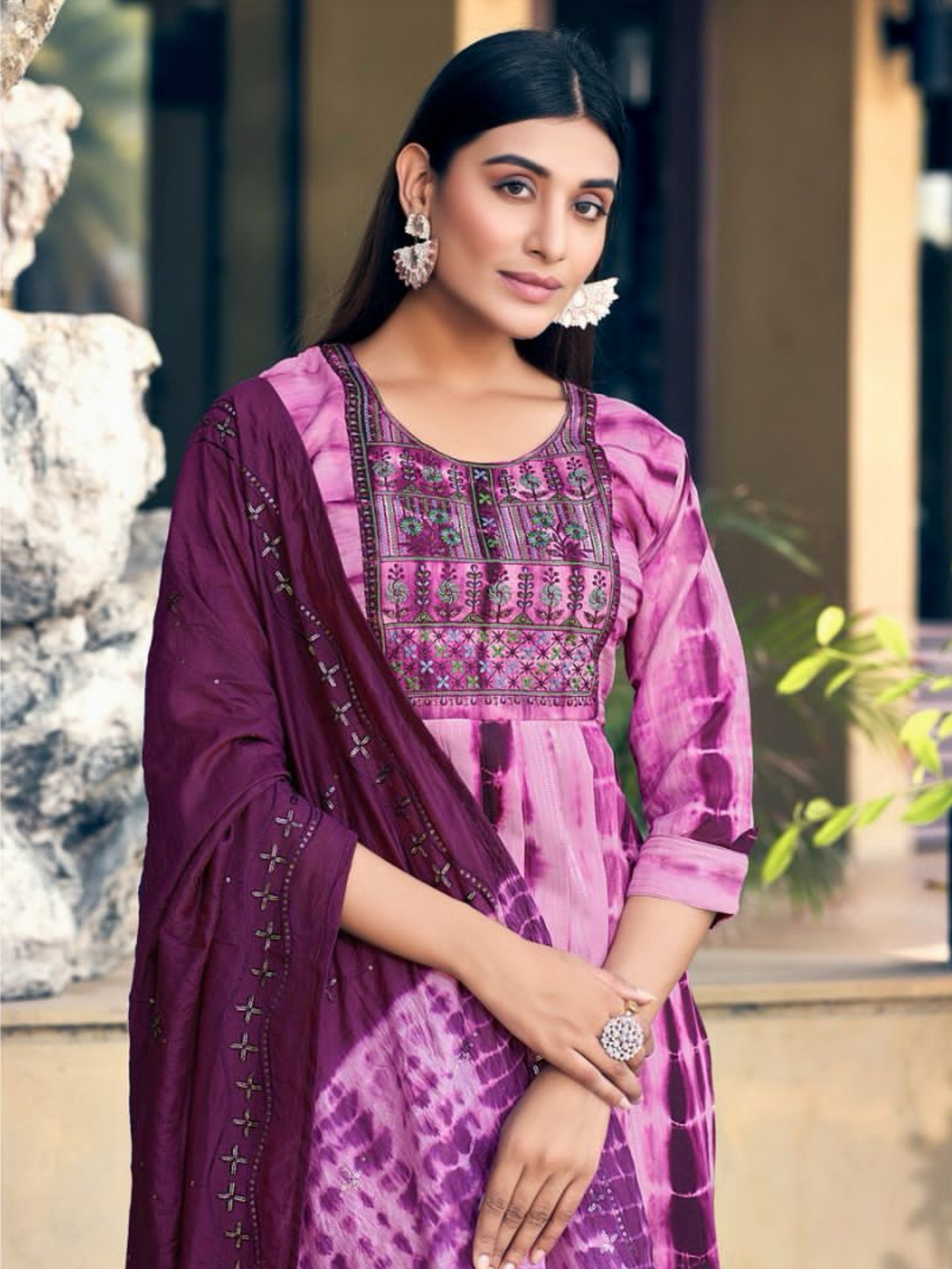 2 Piece Noor Purple Naira Cut