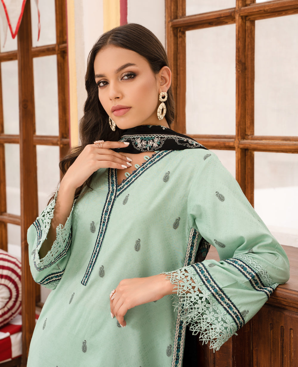 Mint Lawn Salwar Kameez