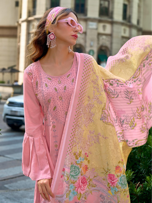 Zariha Pink Anarkali