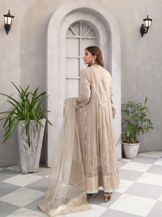 Beige Gorgeous 4 Piece Salwar Suit