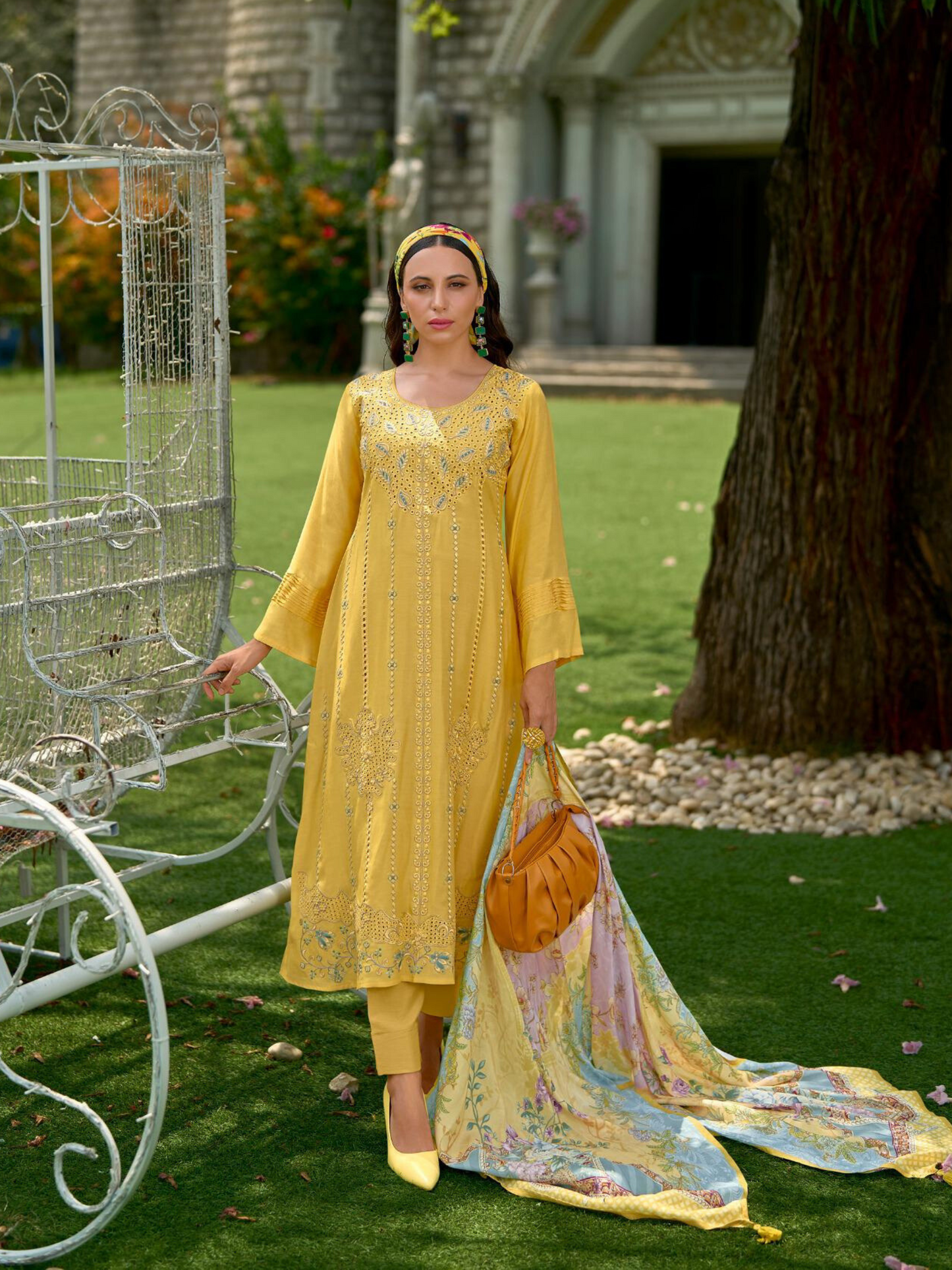 Zariha Yellow Anarkali