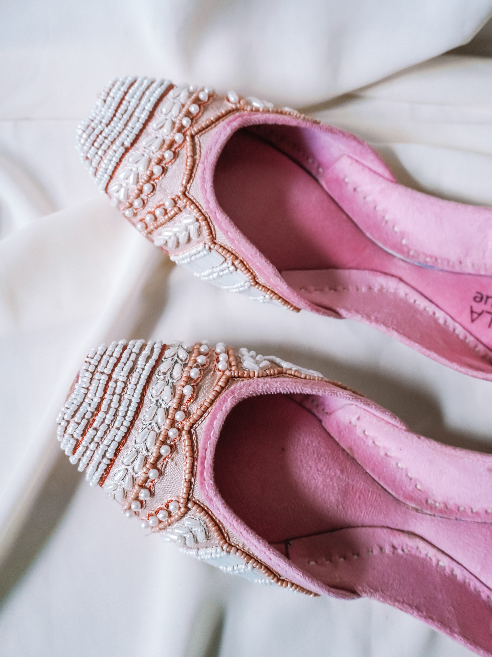 Pink Handmade Jutti/Khussa - Main Image